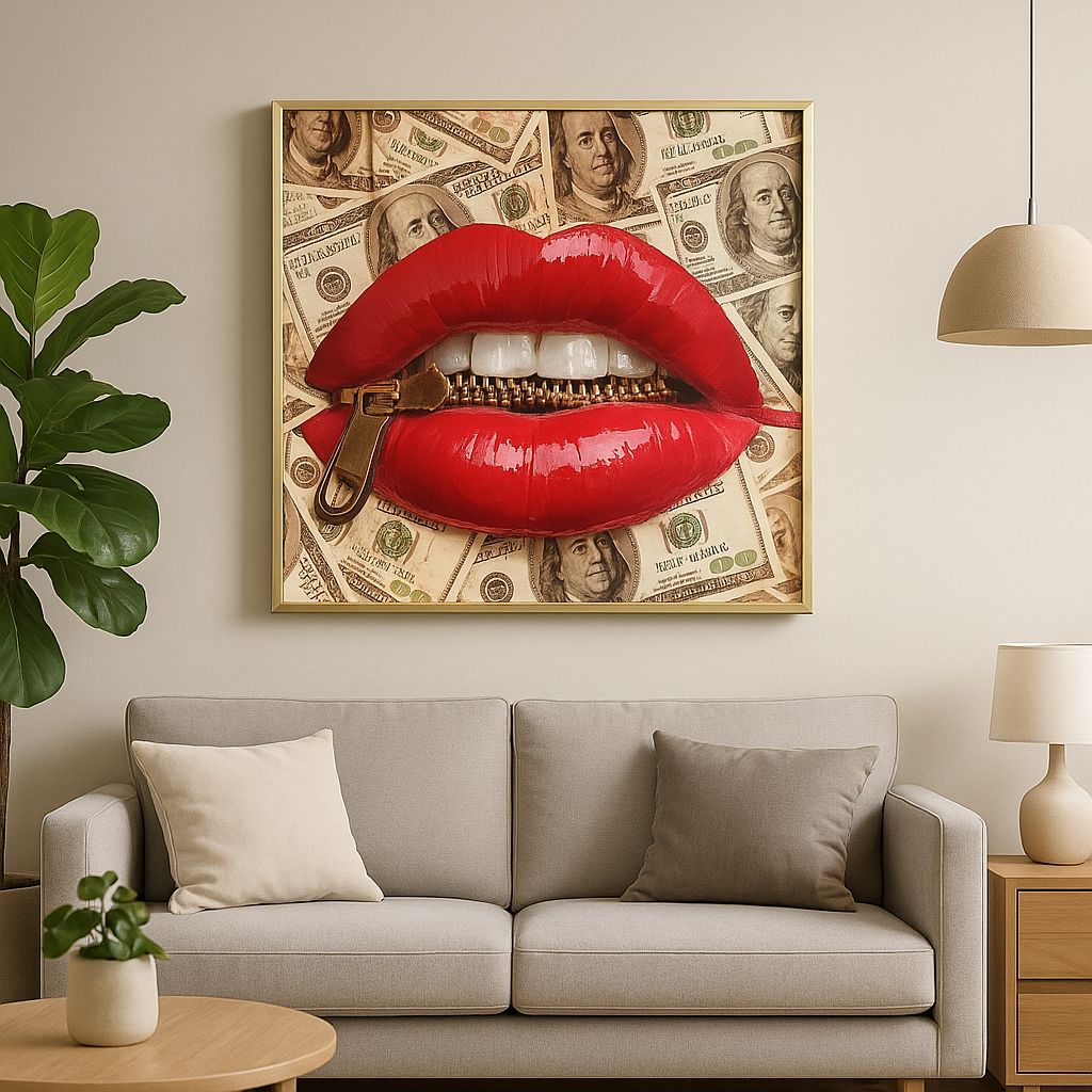 Cuadro Decorativo Boca y Billetes - ALTOQUE