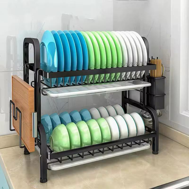 Escurridor De Platos 2 Niveles De Metal P/Mesada - ALTOQUE