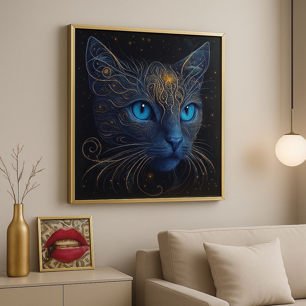 Cuadro Decorativo "Gato Cósmico" - ALTOQUE