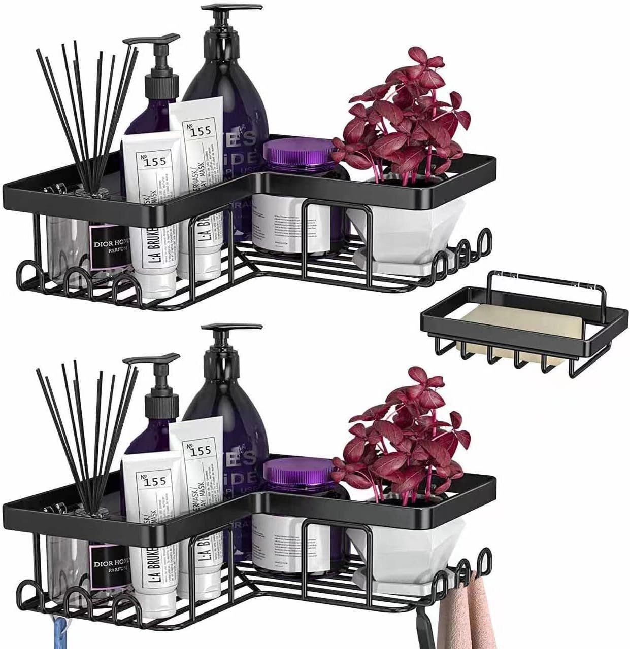 Esquinero Estante Organizador Adhesivo Set X3 piezas - ALTOQUE