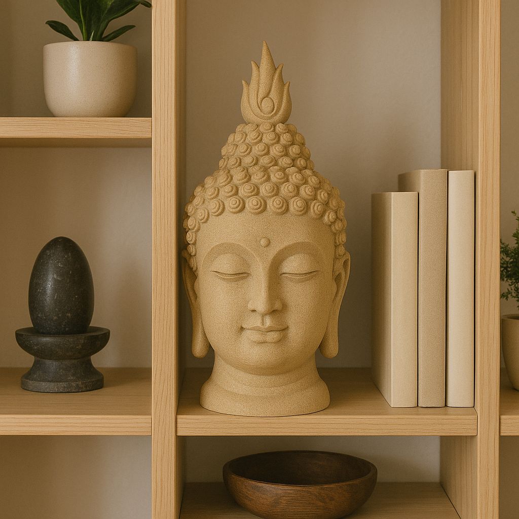 Cabeza Decorativa de Buda Zen