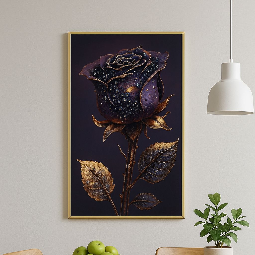 Cuadro Decoratio "Rosa Negra" - ALTOQUE