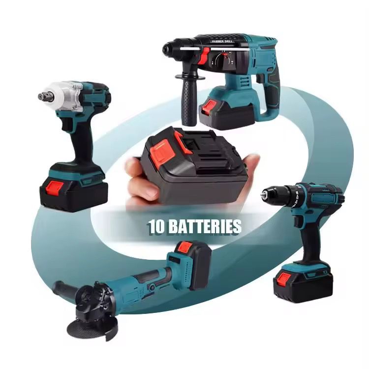 Kit de 4 Herramientas Inalámbricas 4 Baterías - ALTOQUE