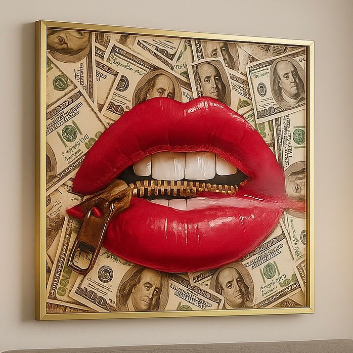 Cuadro Decorativo Boca y Billetes - ALTOQUE