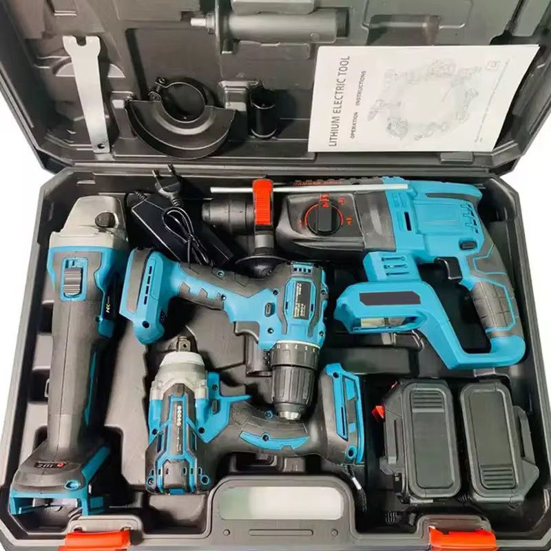 Kit de 4 Herramientas Inalámbricas 2 Baterías - ALTOQUE