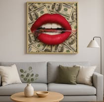 Cuadro Decorativo Boca y Billetes - ALTOQUE