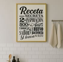 Cuadro Decorativo "Receta Secreta" - ALTOQUE