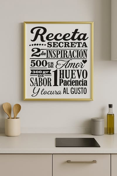 Cuadro Decorativo "Receta Secreta" - ALTOQUE