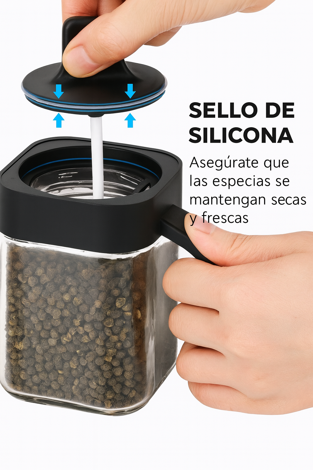 Especiero Triple con Cuchara Incluida