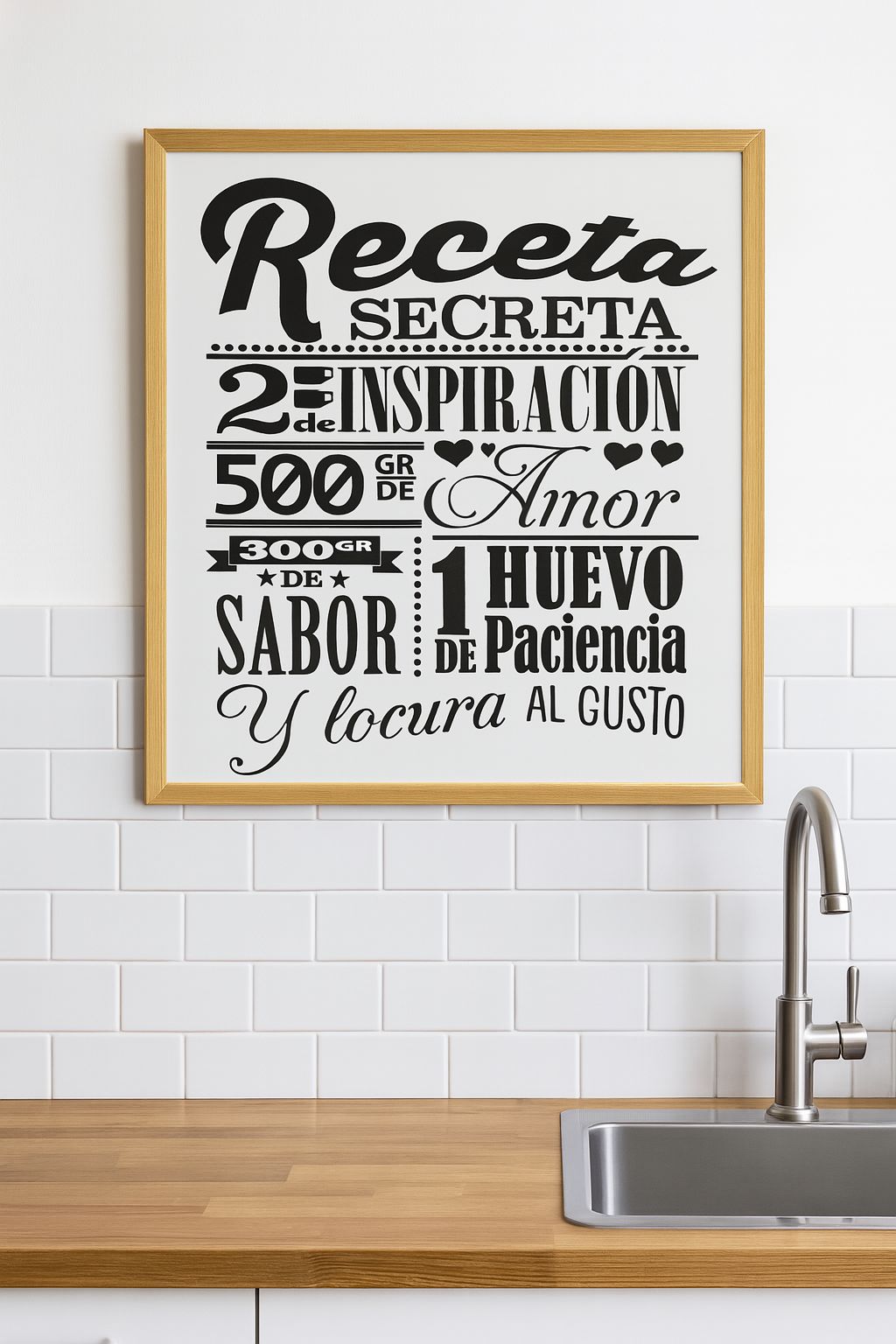 Cuadro Decorativo "Receta Secreta" - ALTOQUE