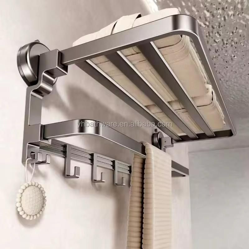 Toallero Hotelero Multifunción Con Ventosas 60 cm - ALTOQUE