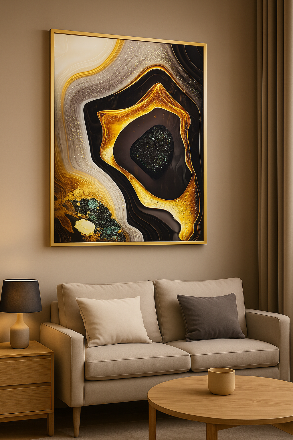Cuadro Decorativo "Geoda Dorada" - ALTOQUE