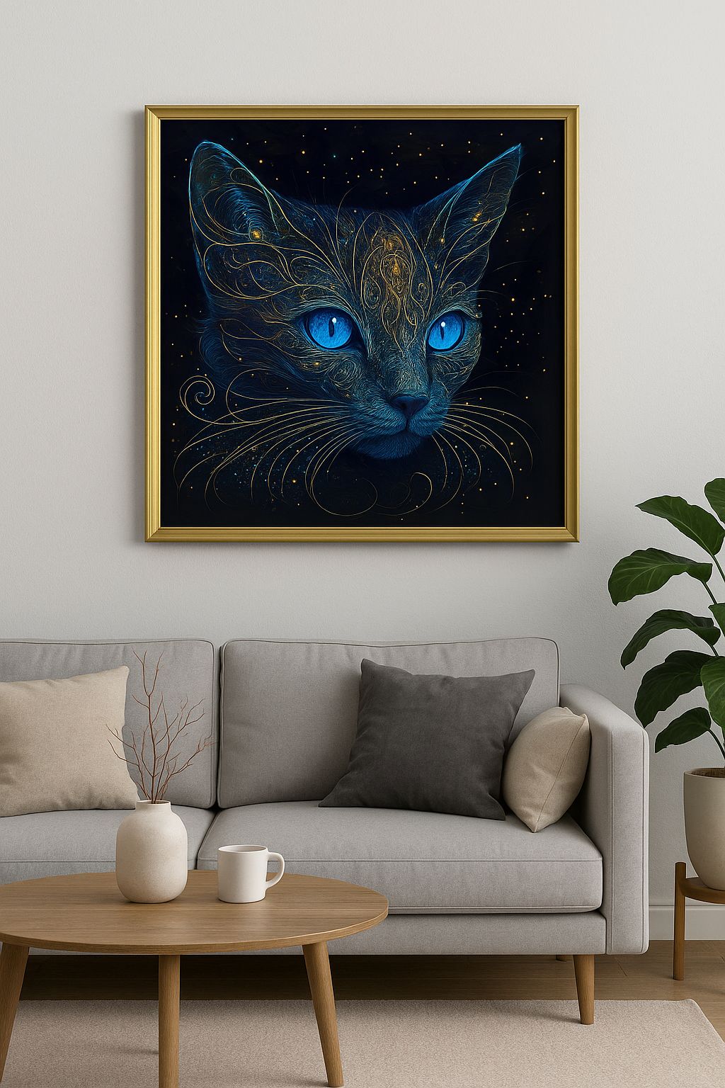 Cuadro Decorativo "Gato Cósmico" - ALTOQUE