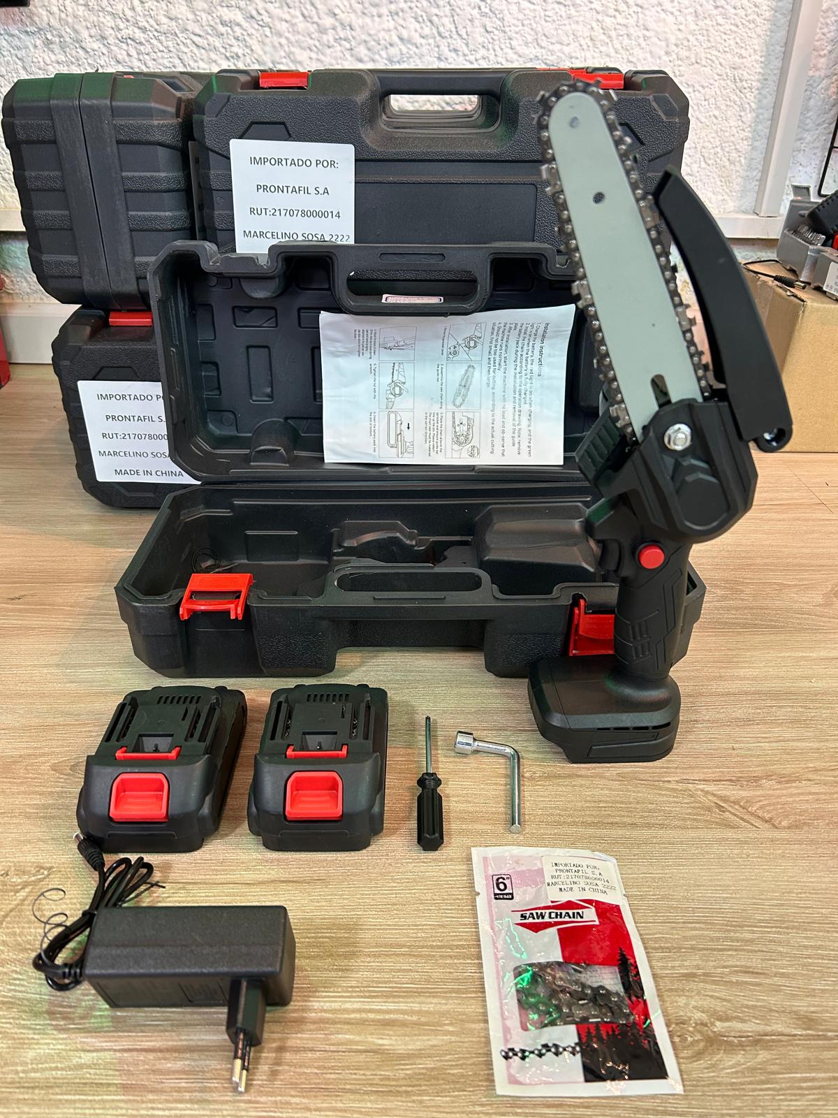 Mini Motosierra 21v Batería De Litio Mdhl Con Dos Baterías - ALTOQUE