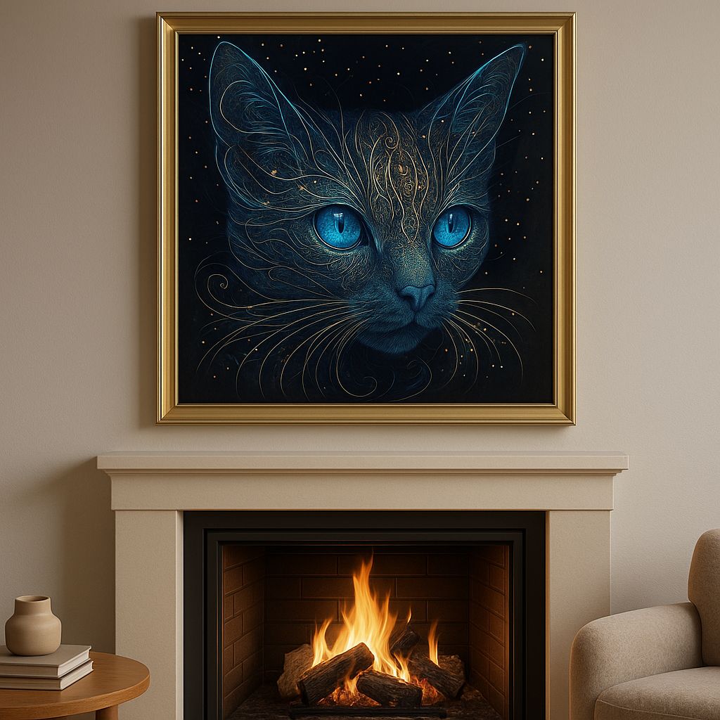 Cuadro Decorativo "Gato Cósmico" - ALTOQUE