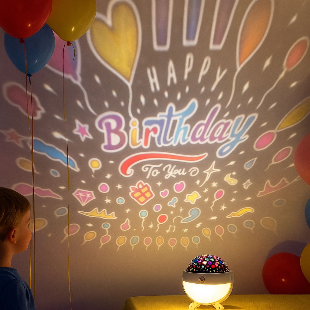 Lampara Infantil Veladora / Proyector 360° - ALTOQUE
