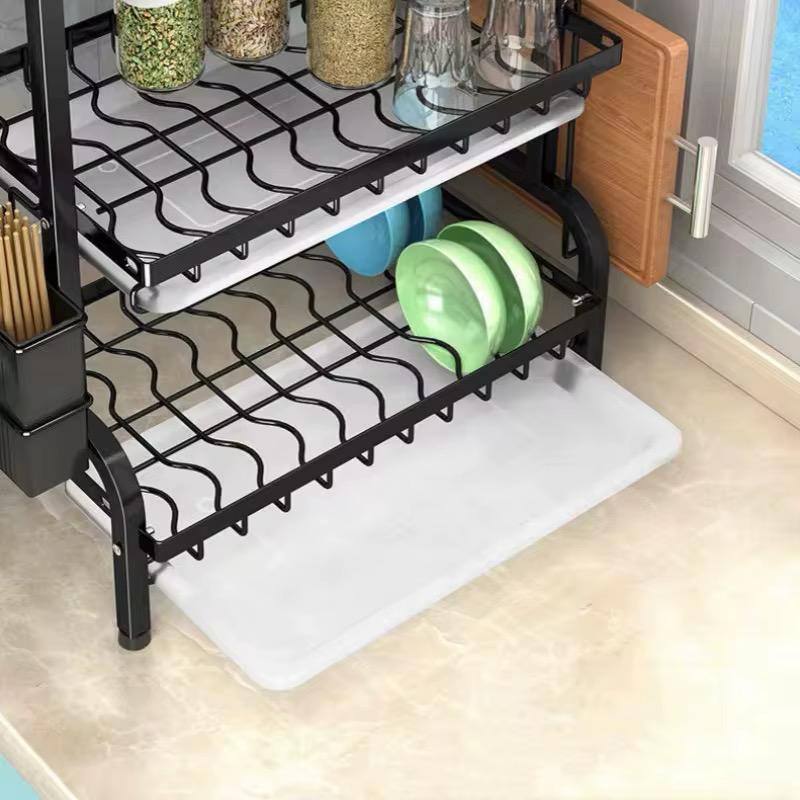 Escurridor De Platos 2 Niveles De Metal P/Mesada - ALTOQUE
