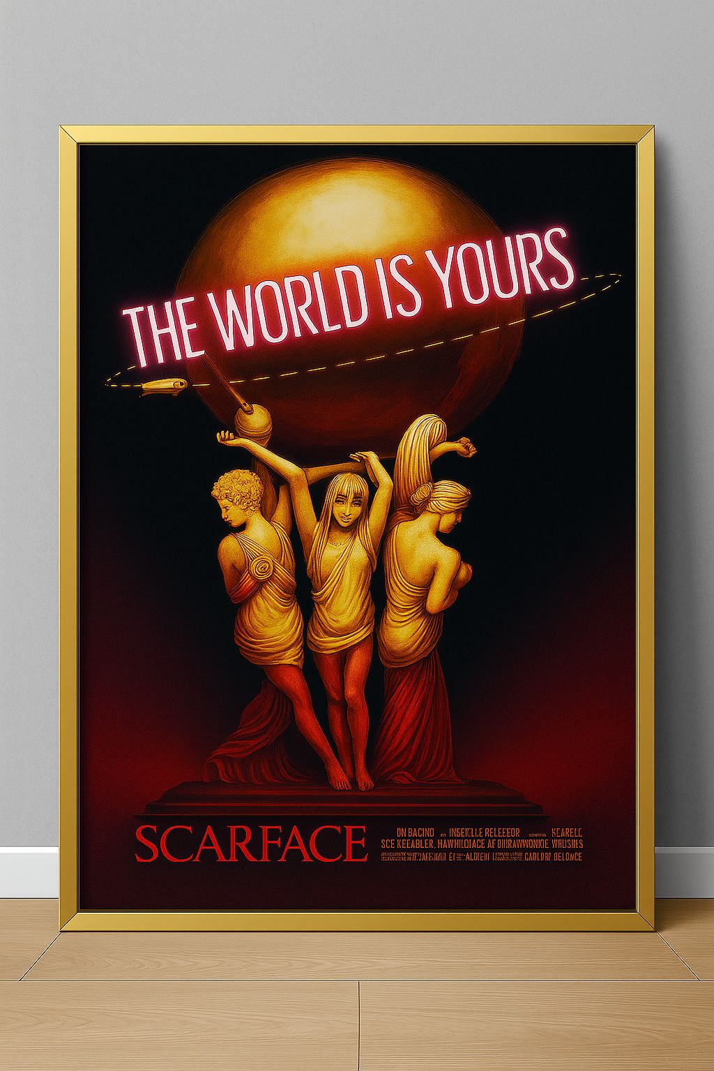 Cuadro Decorativo " The World is Your" - ALTOQUE