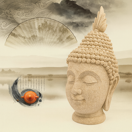 Cabeza Decorativa de Buda Zen