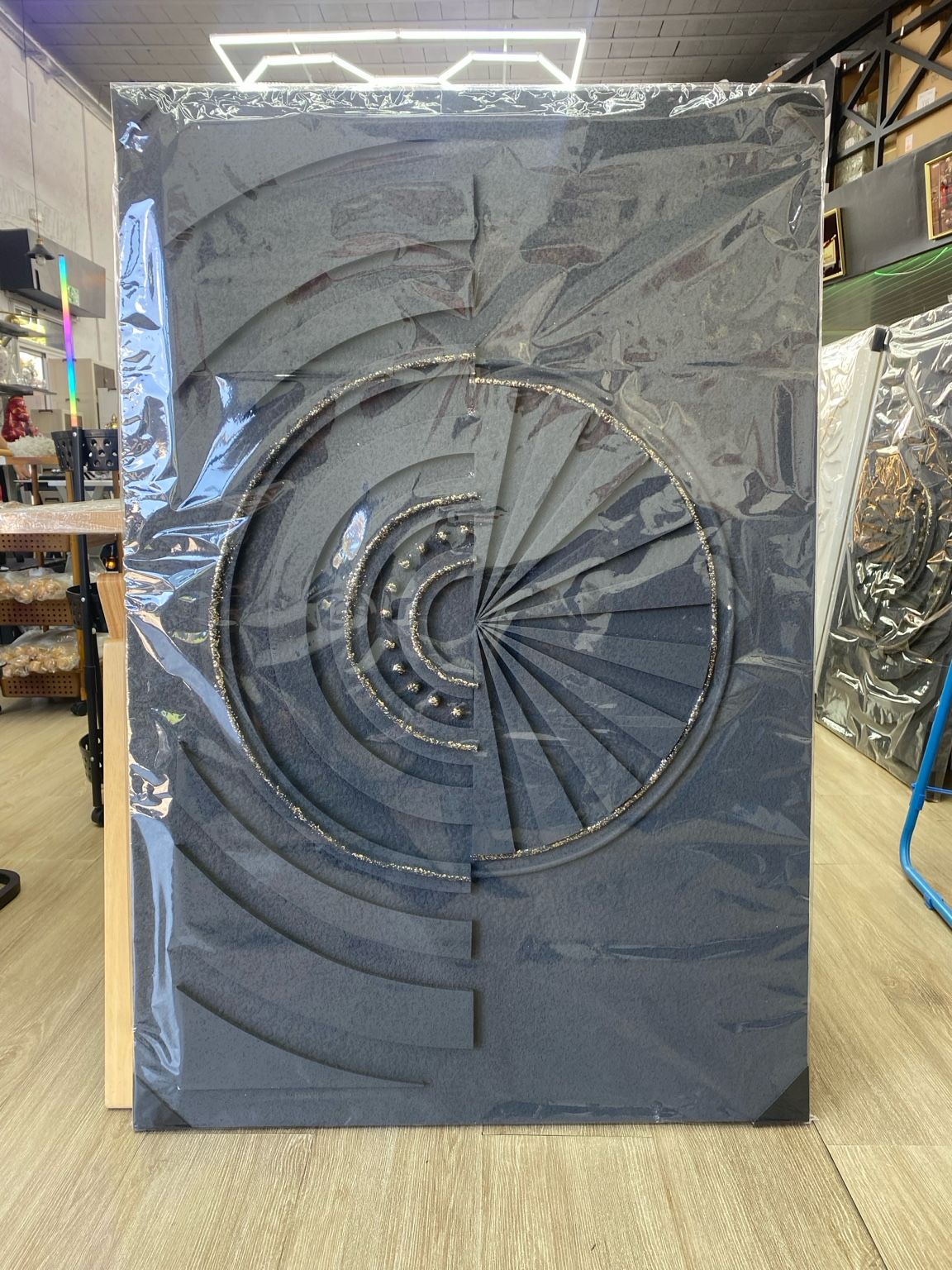 Cuadro Decorativo Geométrico con Relieve 3D