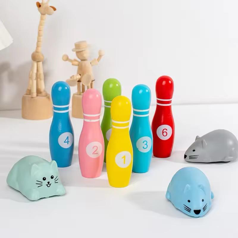 Juego de Bowling Infantil con Animalitos a Fricción - ALTOQUE