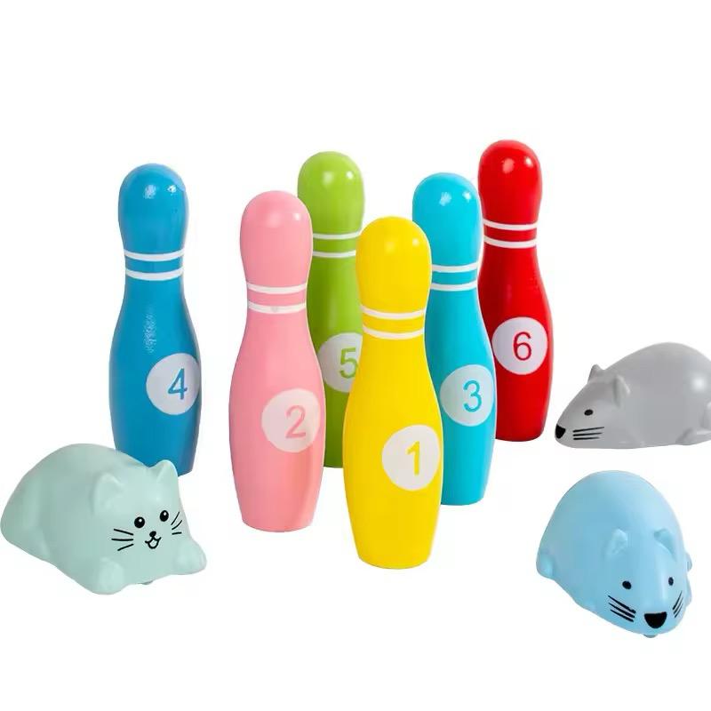 Juego de Bowling Infantil con Animalitos a Fricción - ALTOQUE