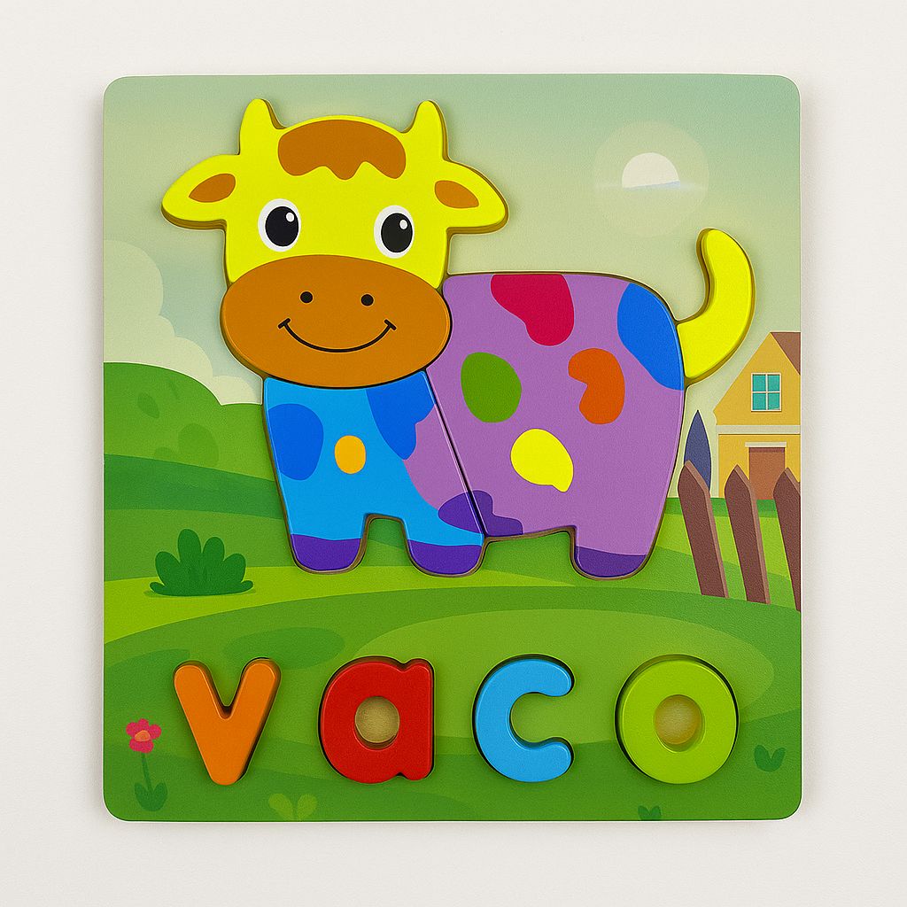 Puzzles en Madera con Palabras - ALTOQUE