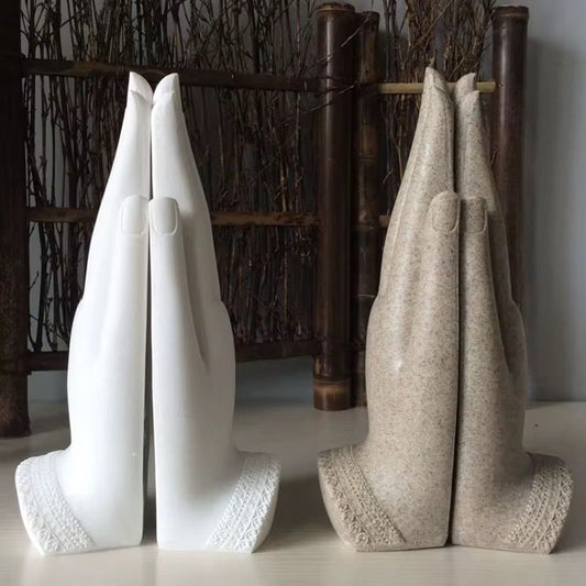 Esculturas Manos Budas con Buda Interior