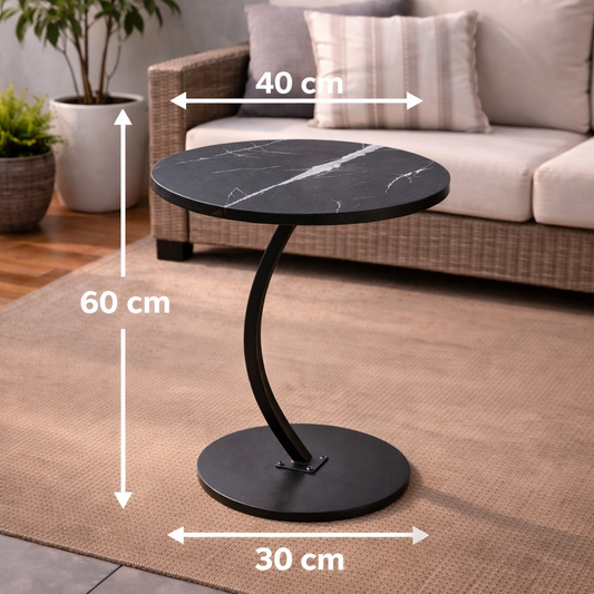 Mesa Auxiliar Redonda para Living