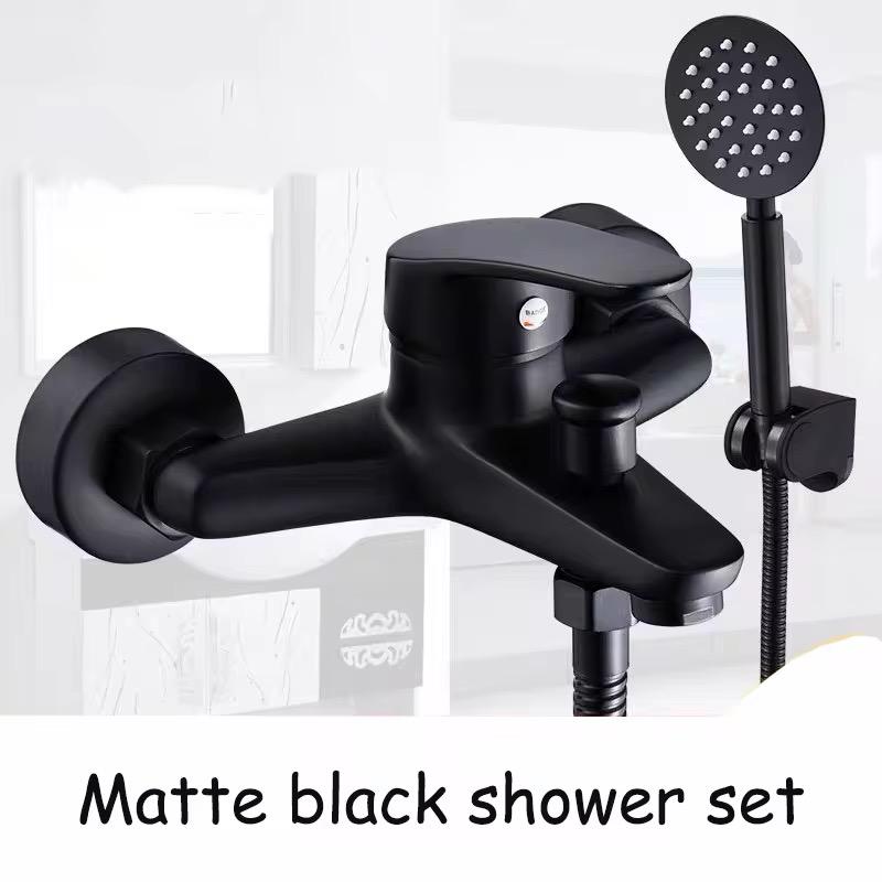Monocomando Para Ducha Negro
