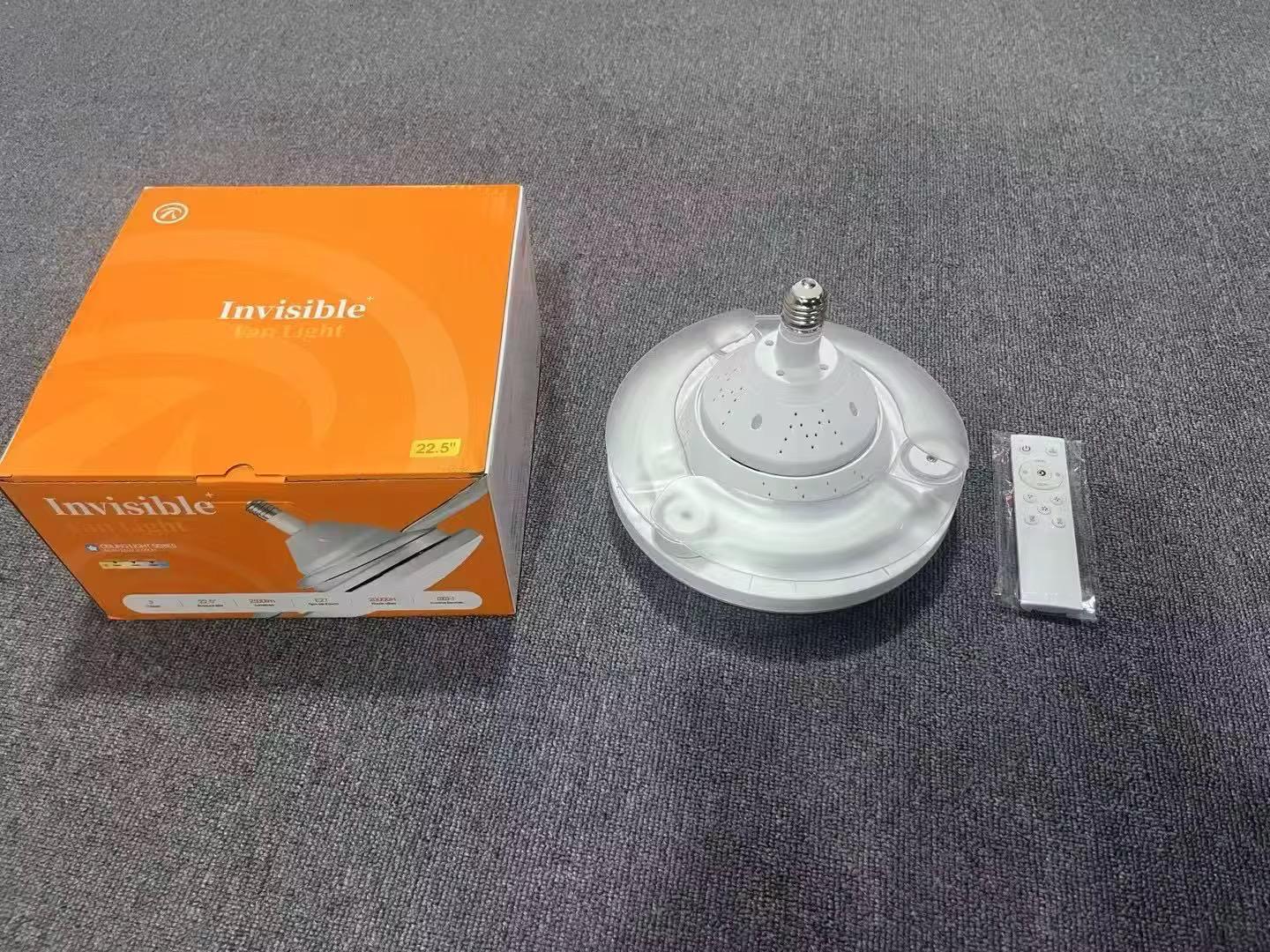 Foco Ventilador Smart LED Tricolor Con 3 Niveles De Velocidad + Control Remoto