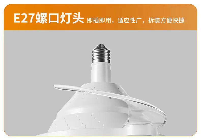 Foco Ventilador Smart LED Tricolor Con 3 Niveles De Velocidad + Control Remoto