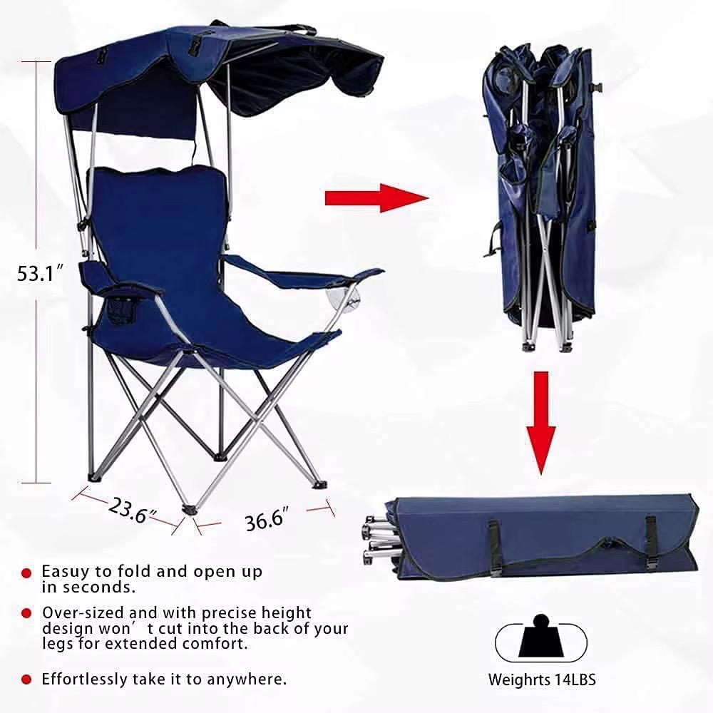 Silla Plegable con Sombrilla