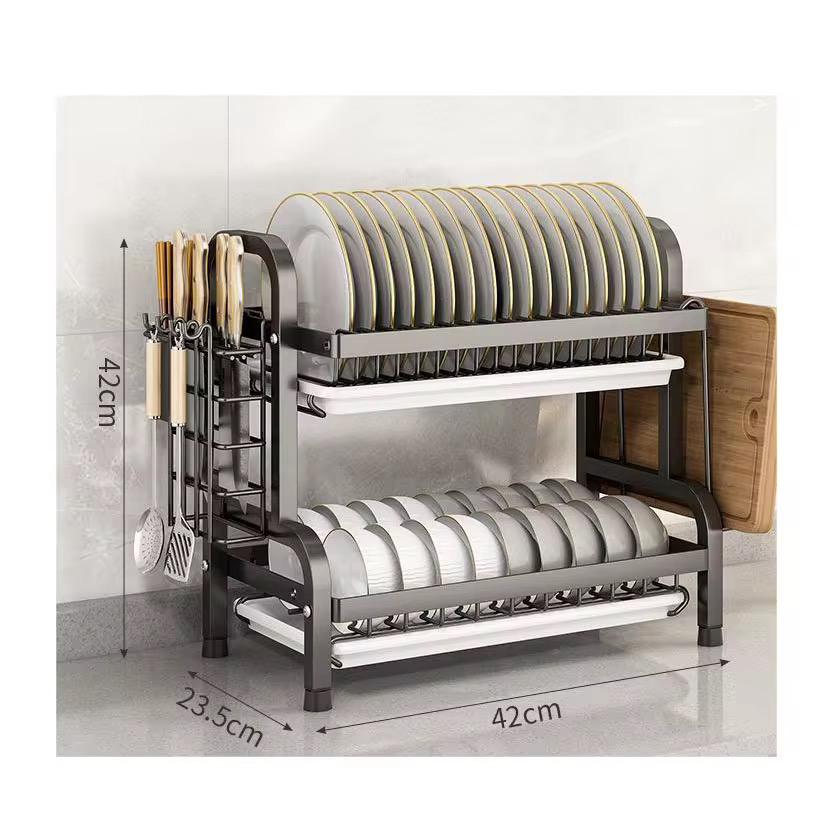 Escurridor De Platos 2 Niveles De Metal P/Mesada - ALTOQUE