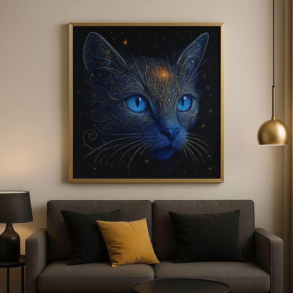 Cuadro Decorativo "Gato Cósmico" - ALTOQUE