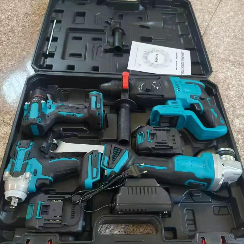 Kit de 4 Herramientas Inalámbricas 2 Baterías - ALTOQUE