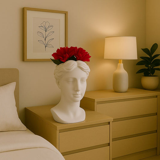 Busto Decorativo con Maceta