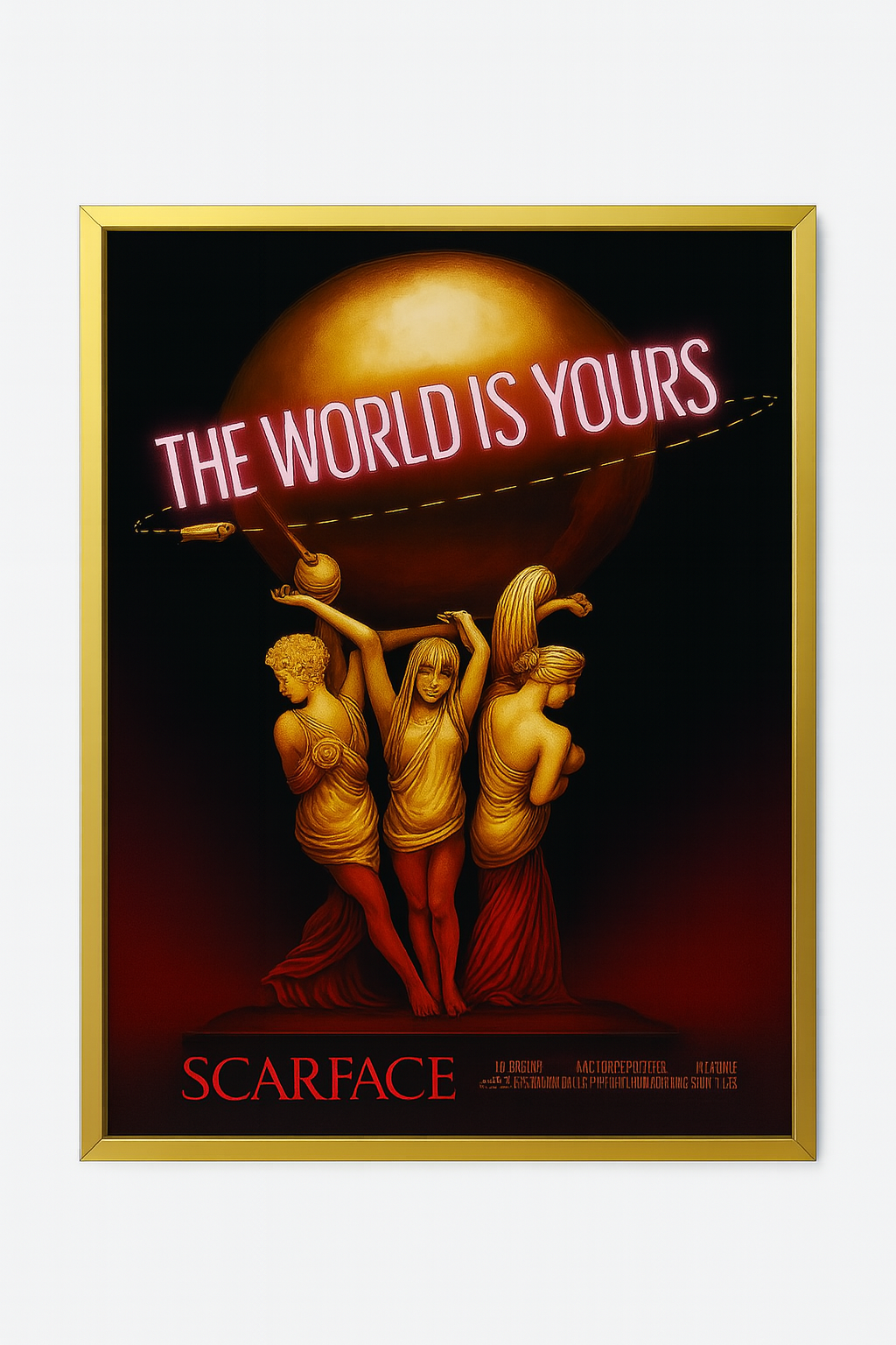 Cuadro Decorativo " The World is Your" - ALTOQUE