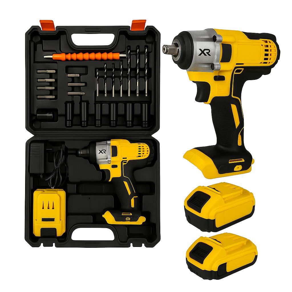 Atornilladora de impacto caja varios accesorios - ALTOQUE