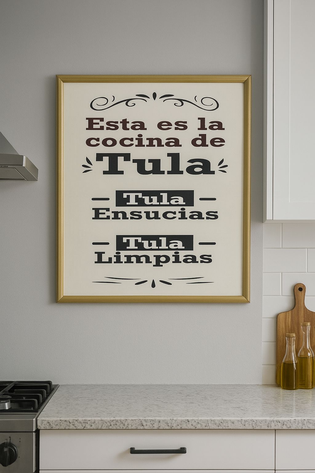 Cuadro Decorativo " Esta es La Cocina de Tula" - ALTOQUE