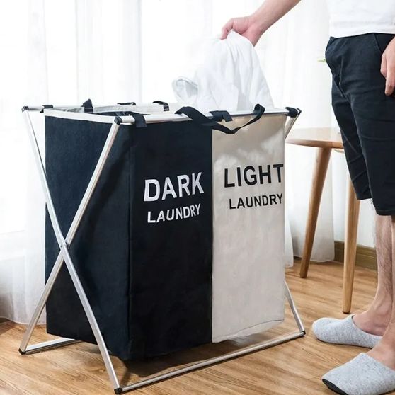 Cesto Para Ropa Doble Organizador - ALTOQUE