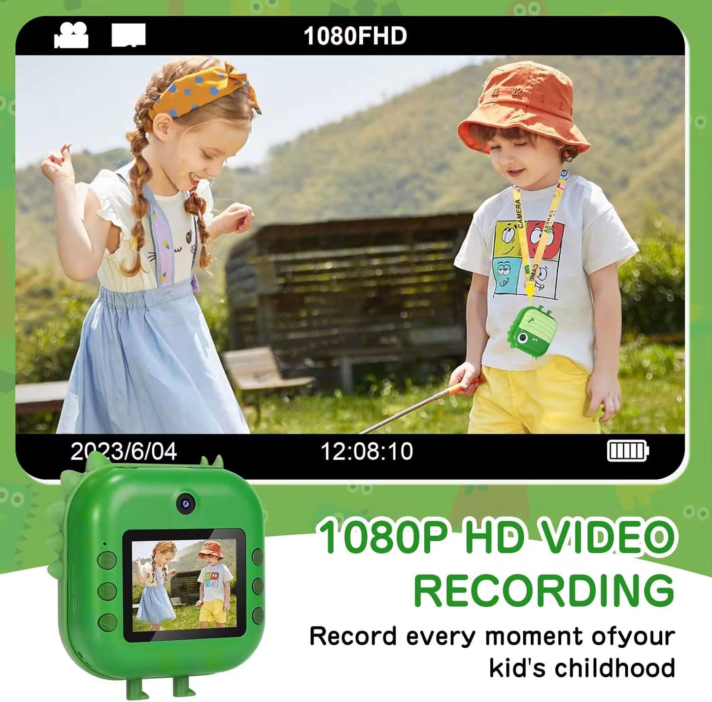 Cámara De Fotos Infantil Con Impresión Instantánea - ALTOQUE