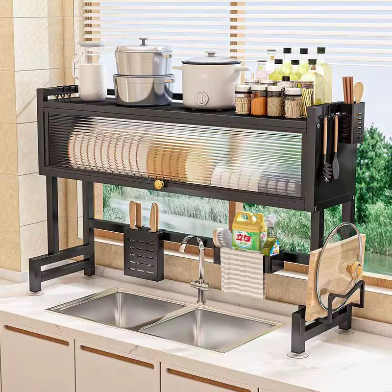 Escurridor de Platos Aéreo Organizador con Puerta Acrílica (1 Pileta) - ALTOQUE
