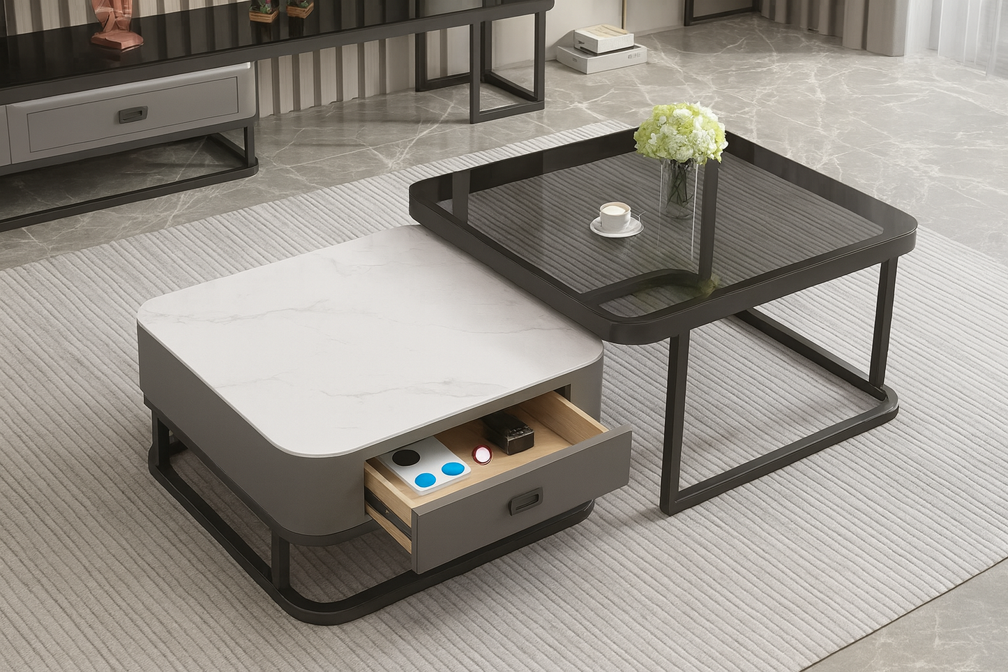 Mesa Ratona Doble para Living