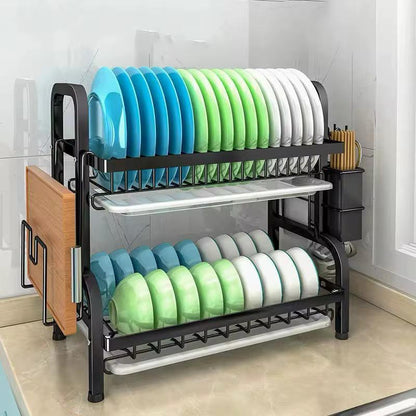 Escurridor De Platos 2 Niveles De Metal P/Mesada - ALTOQUE