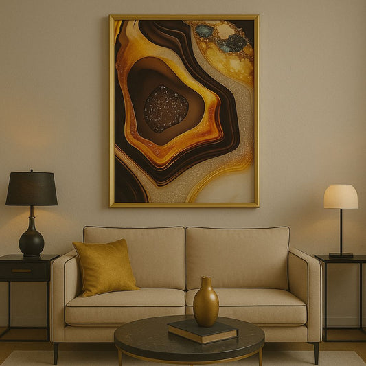 Cuadro Decorativo "Geoda Dorada" - ALTOQUE