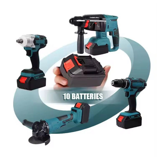 Kit de 4 Herramientas Inalámbricas 4 Baterías - ALTOQUE