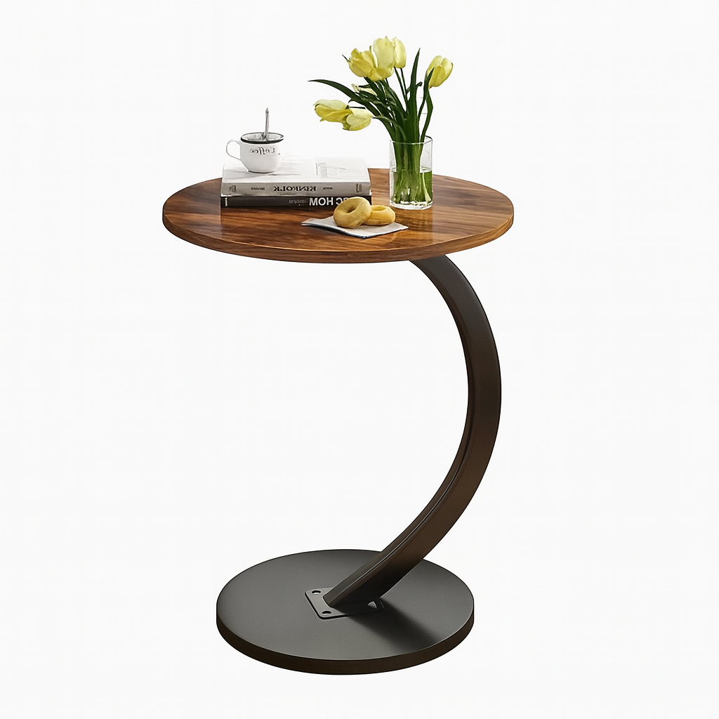Mesa Auxiliar Redonda para Living