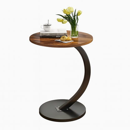 Mesa Auxiliar Redonda para Living