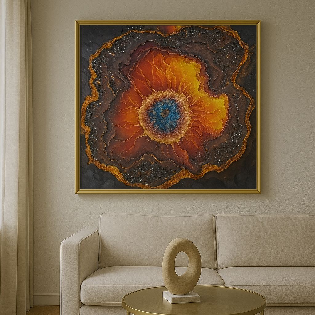 Cuadro Decorativo " Corazón de Fuego" - ALTOQUE